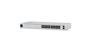 UBIQUITI USW-24-POE-EU Gigabit Layer 2 switch with twenty-four Gigabit Ethernet ports + two SFP port